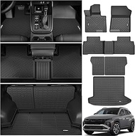 Floor Mats for 2022-2025 Hyundai Tucson Trunk Mat with Backrest Mat All Weather TPE Rubber Cargo Lin