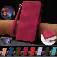 Casing For Samsung Galaxy A12 M12 F12 A31 A40 A41 A51 A71 M40s 4g 5g Case Flip Soft TPU Silicone Bumper With Strap Lanyard Leather Wallet Holder Card Slots Cover