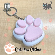 CLICKER - Webber 3D : Kawaii Cat Paw Stress Relief Toy - 3D Printed Mechanical Switch Clicker