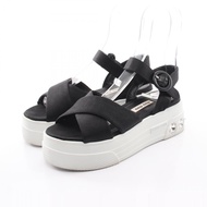 【二手】Miu Miu 鑲鑽涼鞋，5X996C，其他鞋款，厚底涼鞋，鑲鑽涼鞋，女款，二手
