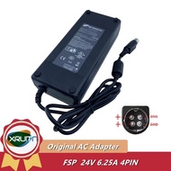 Genuine FSP Group FSP150-AAAN1 24V 6.25A 150W 4PIN AC/DC Adapter Power Supply Charger