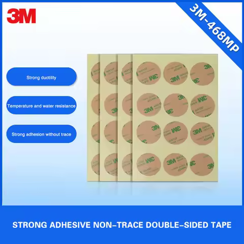 3M468MP Double-Sided Tape Die-Cut Ultra-Thin Transparent Non-Trace Adhesive Heat-Resistant Waterproo