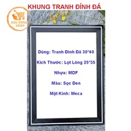 Plaid Frame, Broken Wall Photo Frame, Frame Size 25 x 35cm - Diamond Picture Frame 30*40