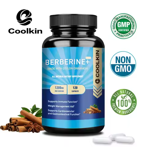Premium Berberine HCl 1200 Mg Plus Organic Ceylon Cinnamon - Immune System Support, Weight Managemen
