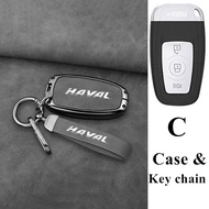 Haval Car Key Shell Key Case Zinc Alloy Key Cover Smart Key Case Protector Key Buckle Accessories fo