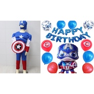 kids costume muscle captain America 2yrs to 8yrs