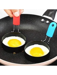 1個不銹鋼不沾蛋煮蛋圈,可在平底鍋上煎出完美形狀的蛋和煎蛋卷