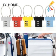 LY Security Lock, 3 Digit Aluminum Alloy Password Lock,  Cupboard Cabinet Locker Padlock Mini Steel Wire Suitcase Luggage Coded Lock