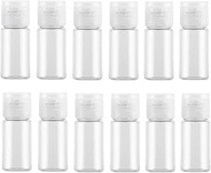 VASANA 10ml/0.3oz Clear Plastic Squeeze Bottle with Flip Cap - Empty Refill Cosmetic Perfume Makeup 