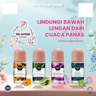 Good Virtues Co. [GVC] Brightens Skin Roll-on Deodorant Range 55ml [CHERRY BLOSSOM/CALENDULA/MINT/AL