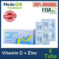 IMMUNPRO Vitamin C with Zinc - 8 Tablets