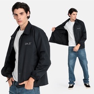 GutenInc - Jacket Parasut Pria Letter Black Coach Jacket