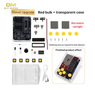 DIYMORE DIY Upgraded Pixel Game Console Electronic Kit 51 MCU Puzzle Game Electronic Welding Practic