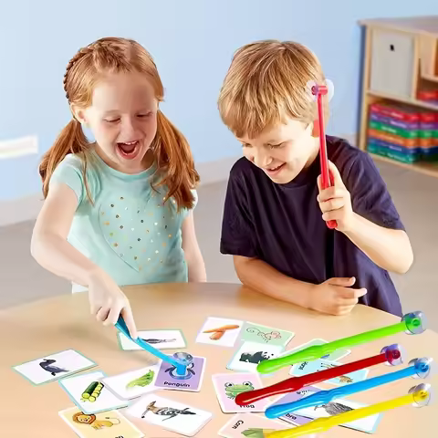 Suction Cup Hammer Toys, Creative Teaching Aids, Double-Sided Suction Cup, Classroom Game Props, Lea