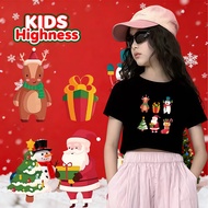 (24 Hours Delivery) Cotton 1 Christmas Festival Party Team shirt Red 2026 kids Round Neck t-shirt 57