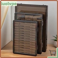 LUOLVUO Certificate Storage Box, A4 Transparent A4 File Box, Durable Multifunctional Dustproof Plast