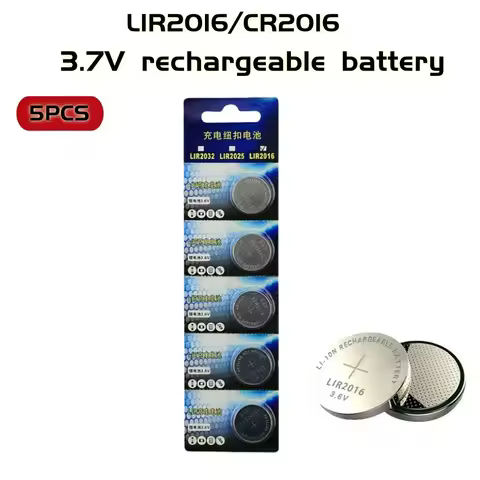 2-20PCS LIR2016 Conveniently Rechargeable Battery 2016 Lithium charging Can Replace 3.6v 40mAH CR201