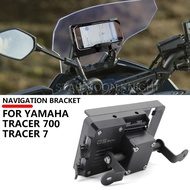 Motorcycle GPS Navigation Plate Bracket Windshield Stand Phone Mobile Phone Holder For YAMAHA Tracer