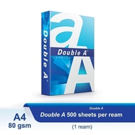 Double A A4 Copier Paper Premium 70gsm / 80gsm 500sheets / 100gsm 200s