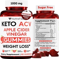 Apple Cider Vinegar Gummies for Keto Diet - Premium Weight Loss Supplement for Men & Women - Detox, 