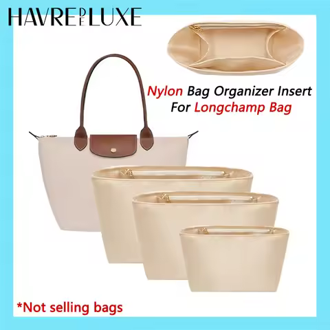 Bag organizer insert for Longchamp bag nylon material super strong fit bag support handbag insert ba