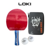 LOKI K3000 TABLE TENNIS BAT WITH RACKET BAG (2 PCS BAT+2 PCS BALL)