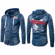 KEMEJA SBD - HODIE SMOKING JEANS HODIE Hodie Shirt Material JEANS WASH ORI Motif Printingan