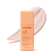 BYOMA SPF 30 Face Fluid - Ultra-Lightweight Facial Sunscreen for All Skin Tones - Luminous Glow, No 