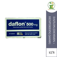 DAFLON (DIOSMIN + HESPERIDIN) 500MG 15'S