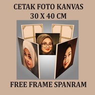 / Canvas Photo Print 30x40 Cm