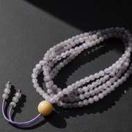 冰種飄烏雞翡翠珠鍊珠鏈 | 天然緬甸玉翡翠A貨 | 送禮