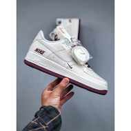 Nike Air Force 1'07 Low three-hook series white wine red classic Air Force One Tv2306-258