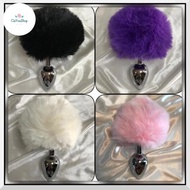 Produkk Baruu! Cosplay Bunny Butt Plug/ Anal Plug Stainless Ekor Kelinci/ Cosplay Ekor Kelinci