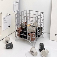 Coffee Capsule Storage Basket Sugar Bag Box Creamer Ball Milk ins Metal Rack Machine Peripheral Tabl