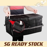 [SG Stock]Waterproof Car Boot Organiser Foldable Storage Box Portable Organiser Automobile Trunk Acc