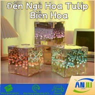 Tulip LED Night Light Romantic Birthday Gift, DIY Bedroom Decoration, Meaningful Day Gift