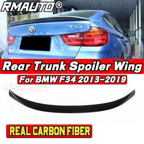 For BMW 3 Series GT F34 Gran Coupe 2013-2019 Rear Spoiler Wing Exterior Part BMW F34 Car Rear Trunk 
