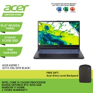 ACER Aspire 7 A715-59G-50YE Gaming Laptop - 15.6" 144Hz/I5-13420H/RTX3050/16GB D4/512GB/SSD/Win11 Ho