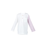 Kids Kurta DFY Kuih Lapis (White &amp; Pink)