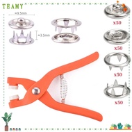 TEAMY Pressure Plier Five-claw Buckle Buckle Button Claw Set Metal Sewing Buttons