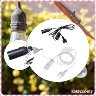 [KokiyaebMY] E14 Light Socket with Switch 1.8M Cord E14 Lamp Base for Office Living Room Bedroom