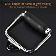 [AbabixaMY] D Row Handle, Gym Attachment Handle, Steel Stirrup Handle, Cable Attachment Accessories,