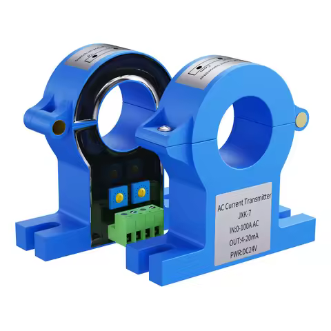 Hall Effect Current Transducer 0-100A 0-200A 0-500A 0-1000A to 4-20mA 0-10V 0-5V 1-5V RS485 25mm AC 
