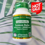 77% OFF Sale! EXP 05/2025 California Gold Nutrition® Lemon Balm Extract 500 mg 60/180 Veggie Caps ช่