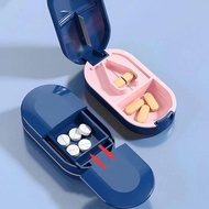 1PC Pill Cutter Box Portable Drug Box Tablet Cutter Splitter Medicine Pill Holder Pill Cutter Box