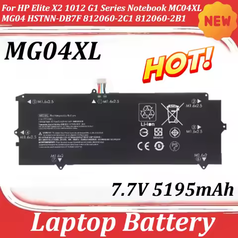 MG04XL 7.7V 5195mAh Laptop Battery for HP Elite X2 1012 G1 Series Notebook MC04XL MG04 HSTNN-DB7F 81