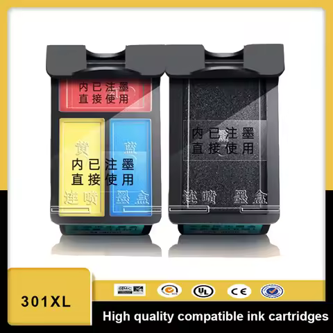 Vilaxh 301 Compatible Ink Cartridge For HP301 HP 301 XL DeskJet Envy Officejet 2510 2540 3050 1000 1
