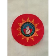 Embroidered Holy Tread Bed_ Embroidered Holy Tread Logo