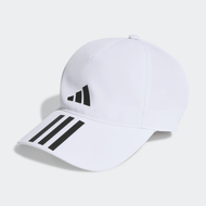 Adidas หมวกกีฬา 3-Stripes AEROREADY Running Training Baseball Cap | White/Black/Black ( HT2043 )