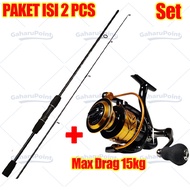 ⚡️Beli 1 Dapat 28⚡️Joran Pancing 1 Set Reel Besi / joran pancing kuat 50kg / Pancing 1 Set Lengkap K